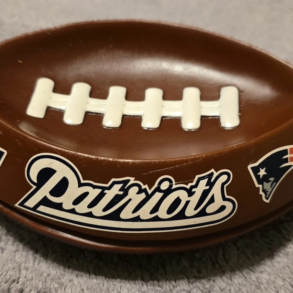 New NFL New England Patriots Brown Football Dish